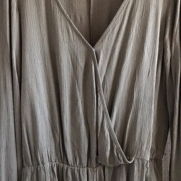 Olive Green Long Sleeve Romper - Picture 4 of 4